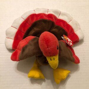 Ty new beanie baby Gobbles the Turkey 1996 with errors